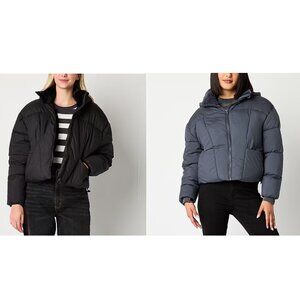 NWT Arizona Juniors Women's Faux Fur Lined Puffer Jacket XS S M L $100 1D070